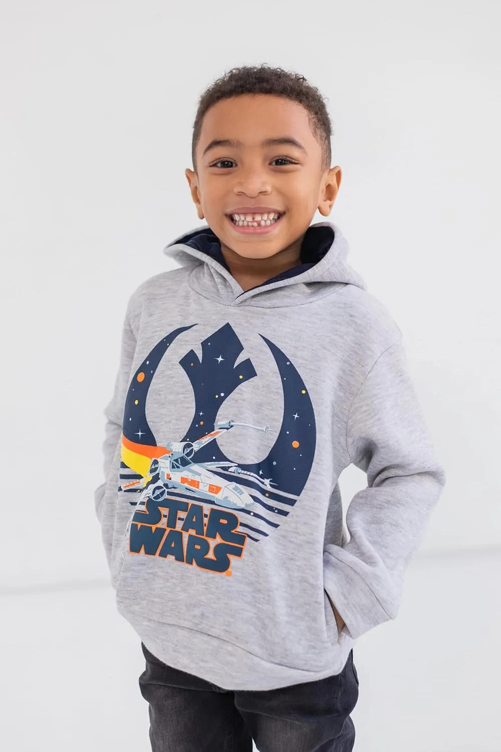 STAR WARS Fleece Pullover Hoodie Little Kid to Big Kid Sizes (4-18-20)