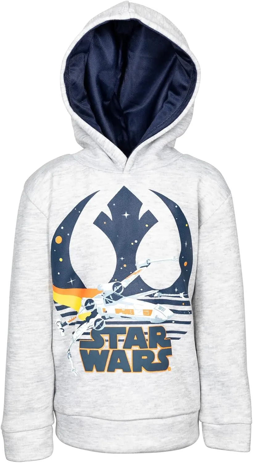 STAR WARS Fleece Pullover Hoodie Little Kid to Big Kid Sizes (4-18-20)