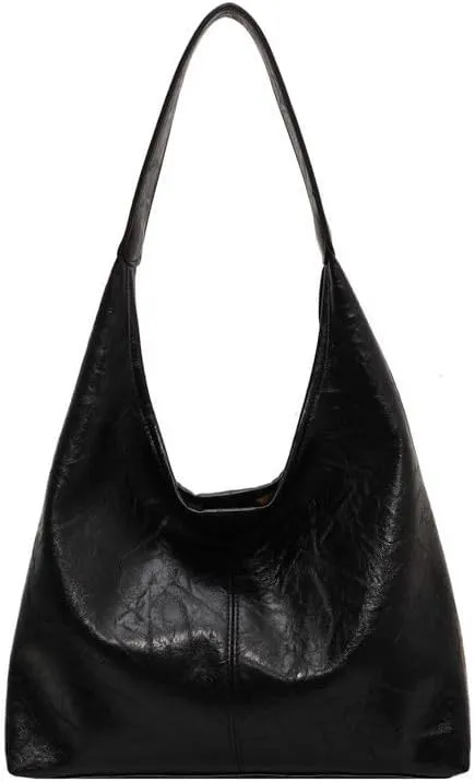 Suede Bag for Women Hobo Bag Slouchy Purse Fashionable Leather Shoulde Office Tote Handbag
