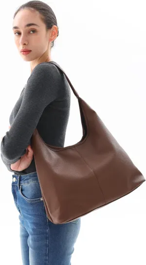 Suede Bag for Women Hobo Bag Slouchy Purse Fashionable Leather Shoulde Office Tote Handbag