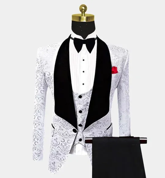 Suzhoufashion Miia Red Velvet Shawl Lapel One Button Wedding Men Suits