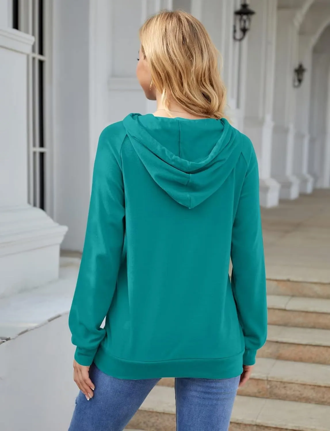 Syellowafter Women Casual Pullover Love Letter Printed Sweatshirt Lightweight Tops Blouse