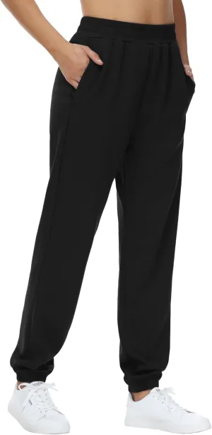 THE GYM PEOPLE Women's Baggy Cinch Bottom Sweatpants Lightweight Workout Joggers Pants with Pockets