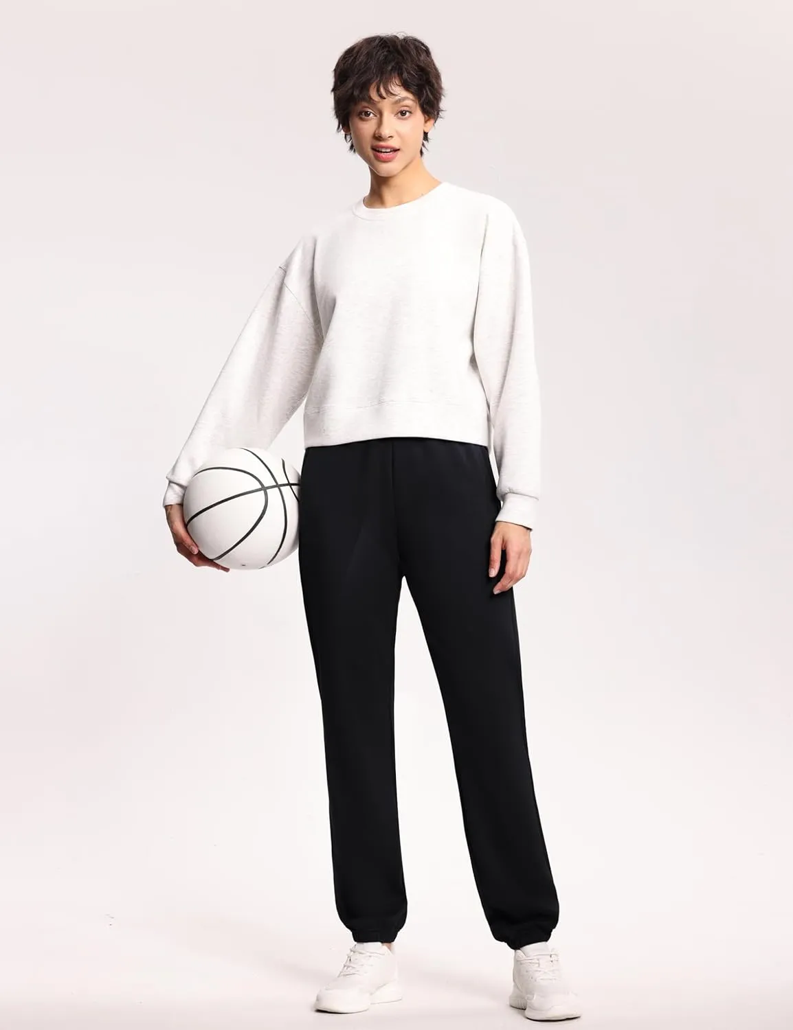 THE GYM PEOPLE Women's Baggy Cinch Bottom Sweatpants Lightweight Workout Joggers Pants with Pockets