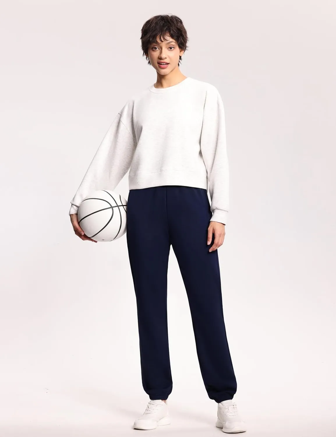 THE GYM PEOPLE Women's Baggy Cinch Bottom Sweatpants Lightweight Workout Joggers Pants with Pockets
