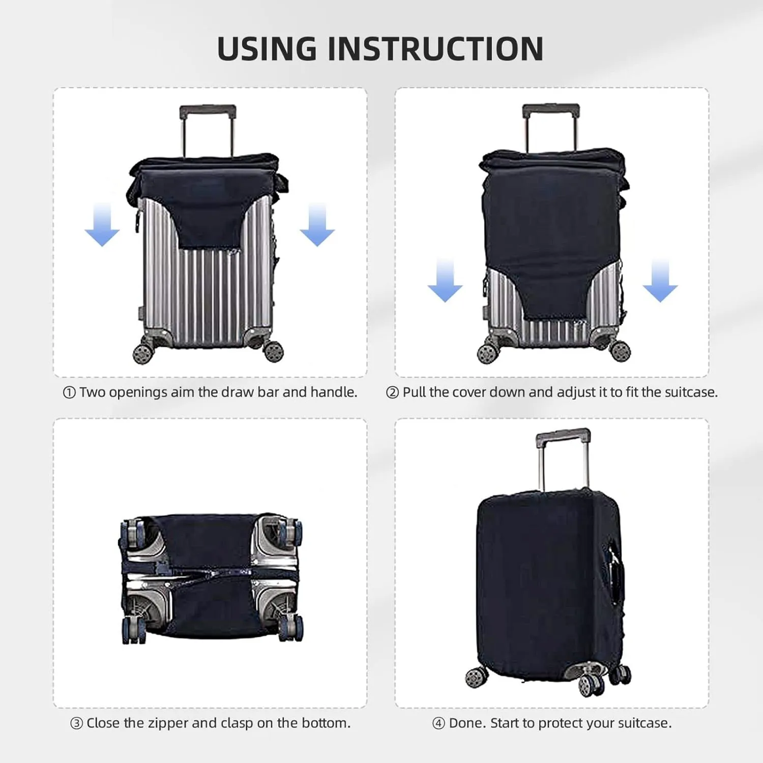 Tiger Stripe Camo Print elastic suitcase cover,fashionable,washable,fit 18-32 Inch luggage