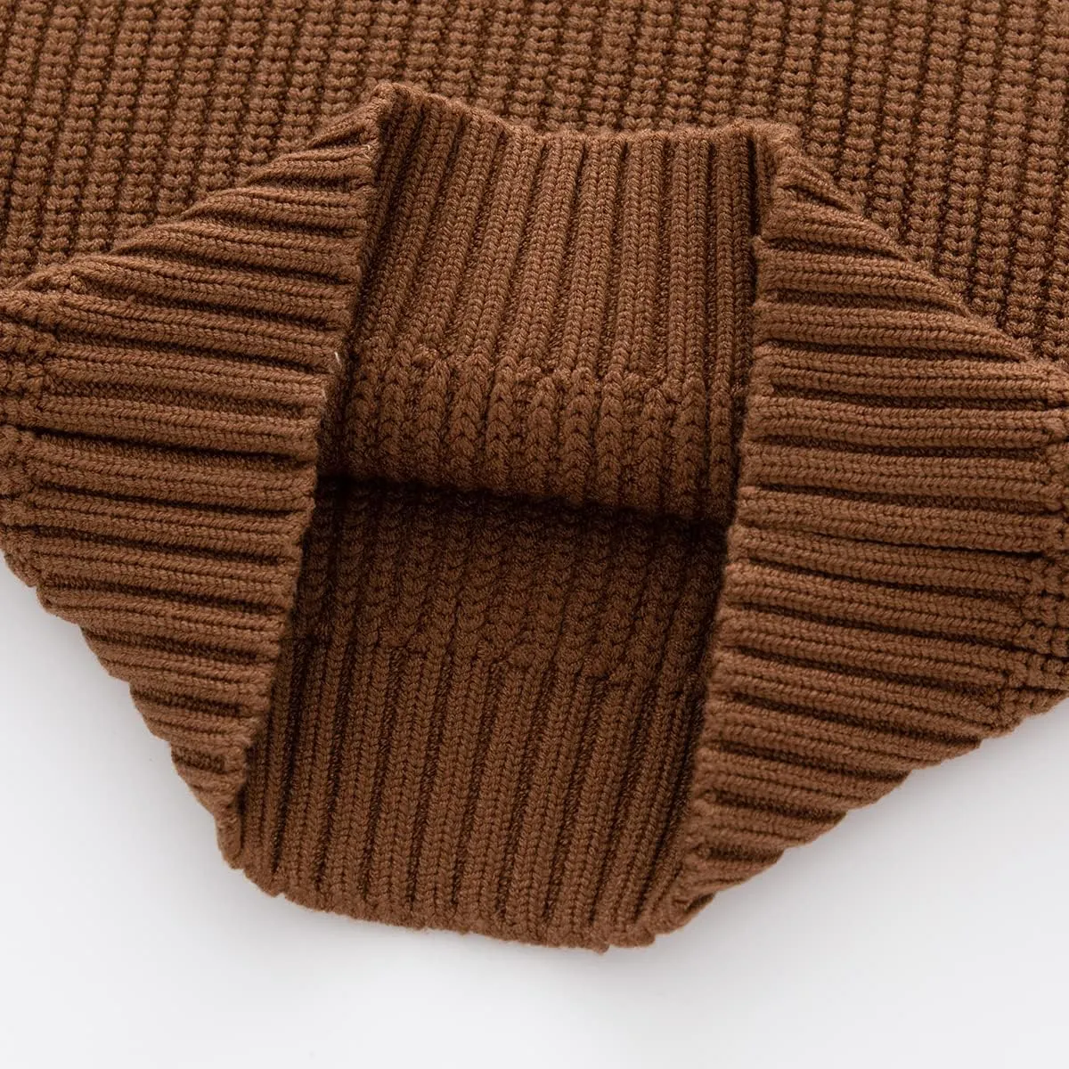 Toddler Baby Boys Girls Knitted Sweater Warm Soild Pullover Top Autumn Winter Outfits