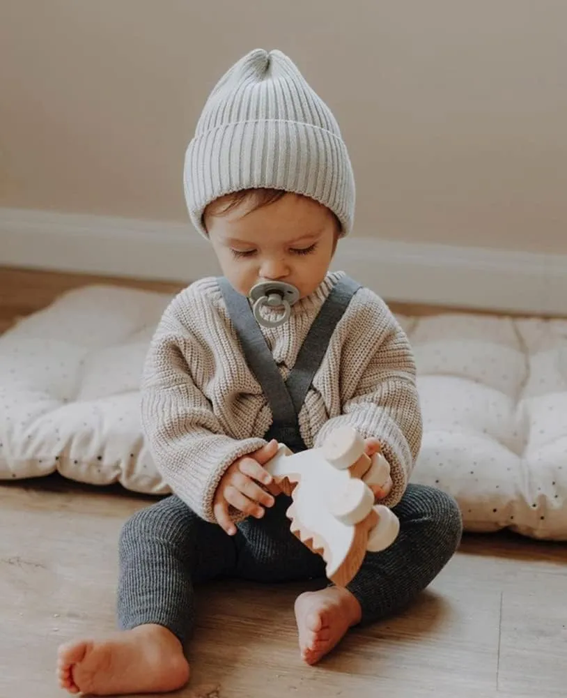 Toddler Baby Boys Girls Knitted Sweater Warm Soild Pullover Top Autumn Winter Outfits