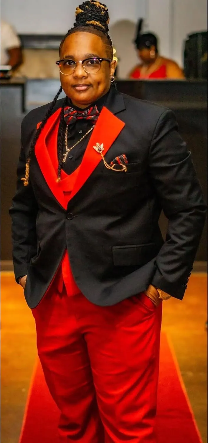 Tuxedo 3 Piece Men's Suit Slim Fit Blazer Jacket Vest Pants Set for Prom Formal One Button Tux Suits