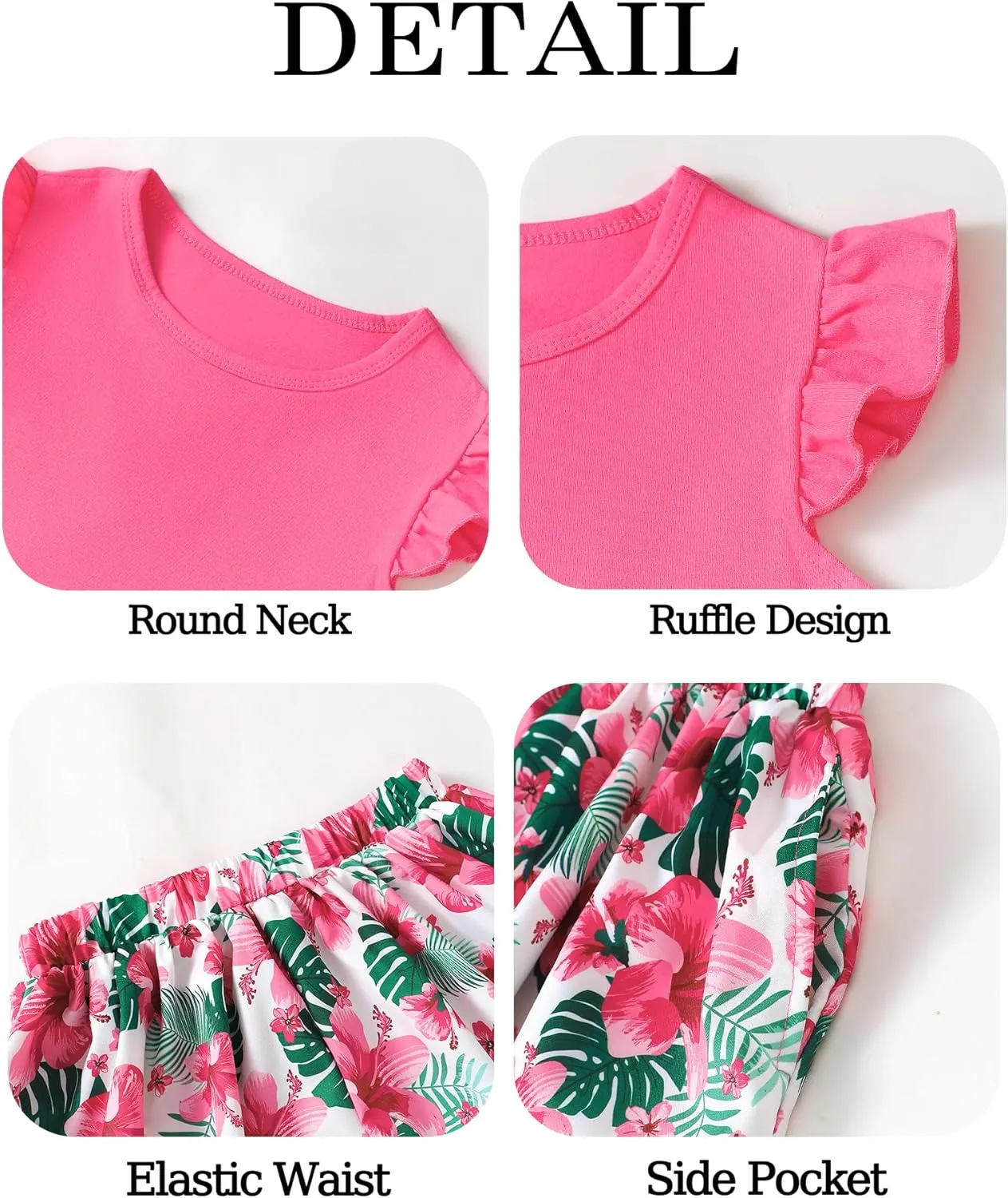 Tween Girl Summer Outfits Kid Clothes Cap Sleeve T-Shirt Wide Leg Hawaiian Beach Shorts Holiday Clothing Set 8-12