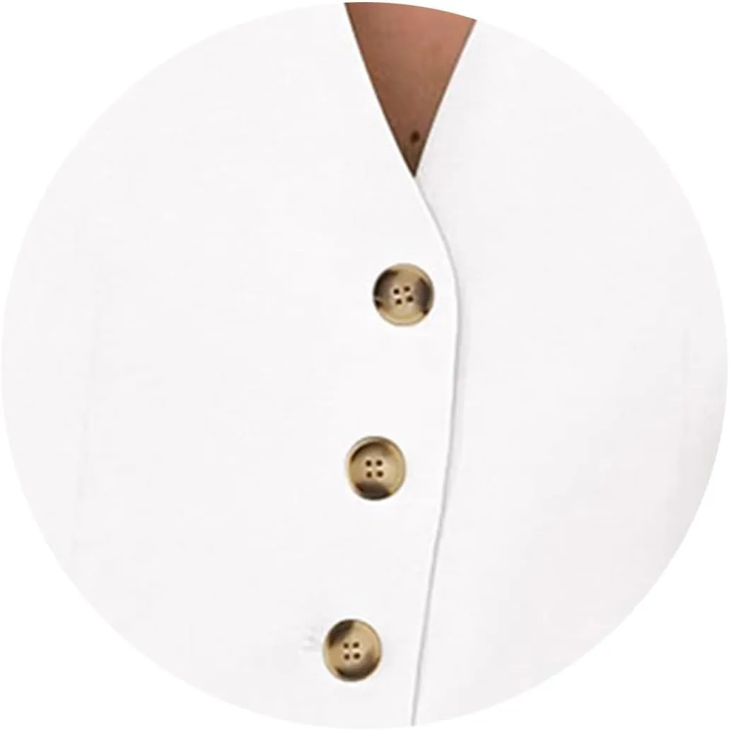 Two Piece Sets for Women Sleeveless Button Down Vest Set V Neck Blazer Top Outfits Shorts Matching Sets with Pockets