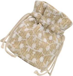 VALICLUD Elegant Knitted Bag Fashionable Shoulder Bag for Women Bucket Style Storage Pouch for Event