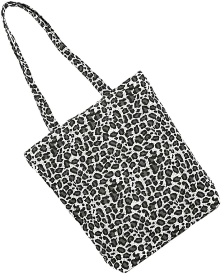 VANZACK Leopard Print Single Shoulder Bag Fashionable Women's Tote Bag Polyester Pu Material