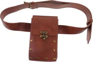 Vintage Waist Bag Punk Style Belt Pouch Fashionable Pouch for Women Wallet Cards Travel Outdoor