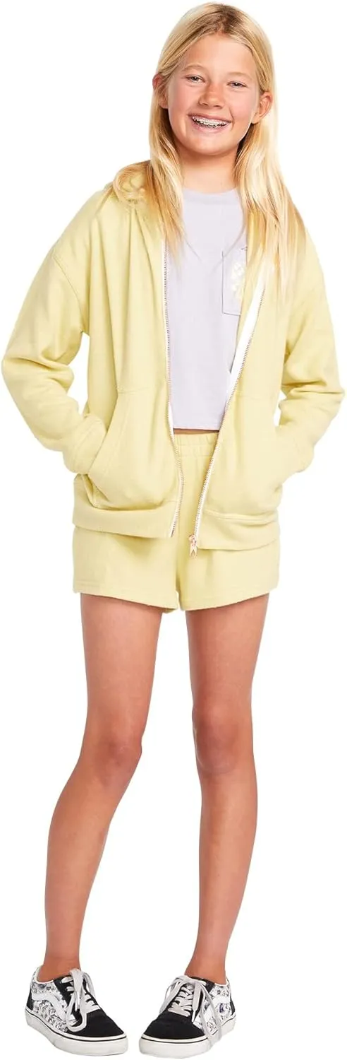 Volcom Girls' Lived in Lounge Zip Fleece Sweatshirt