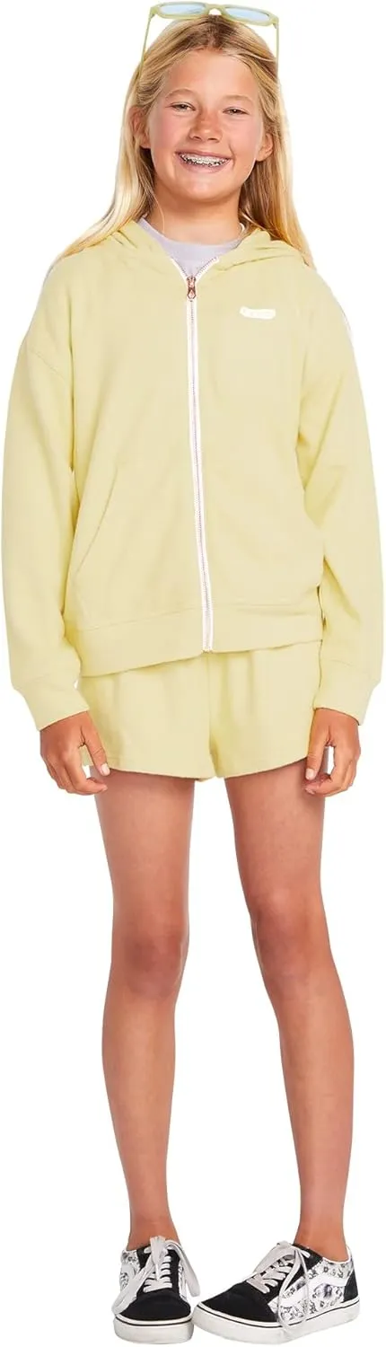 Volcom Girls' Lived in Lounge Zip Fleece Sweatshirt