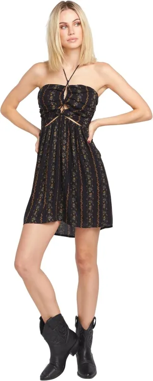 Volcom Women's Bad Beaches Only Bandeau Mini Dress