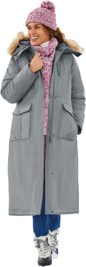 Woman Within Plus Size The Arctic Parka In Extra Long Length