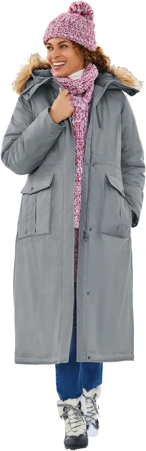 Woman Within Plus Size The Arctic Parka In Extra Long Length