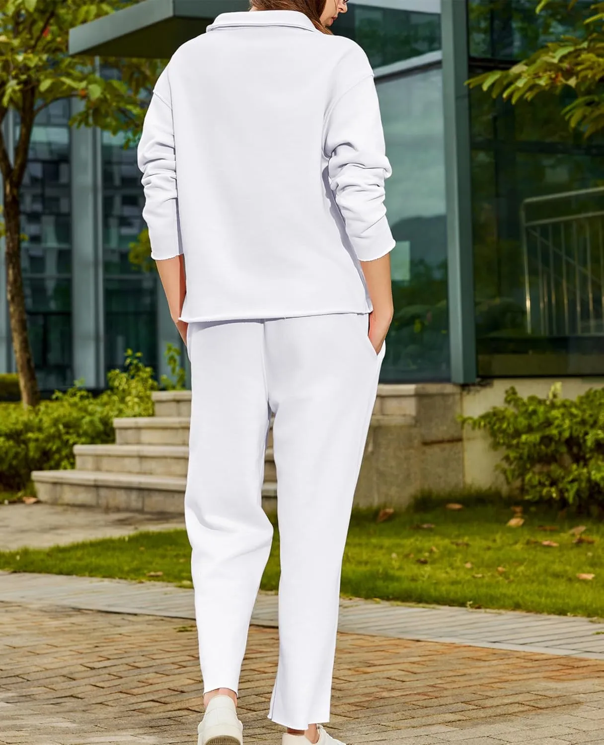 Women's Carmel Tracksuit 2 Piece Set - Patrick Pullover Sweatshirt & Catherine Sweatpants - Casual Lounge Set