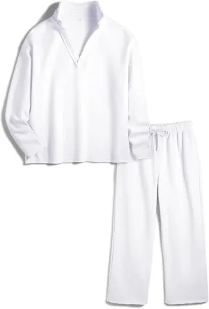 Women's Carmel Tracksuit 2 Piece Set - Patrick Pullover Sweatshirt & Catherine Sweatpants - Casual Lounge Set