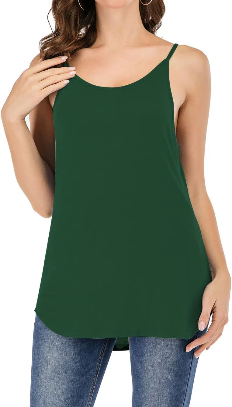 Women's Cute Criss Cross Back Tank Tops Loose Hollow Out Camisole Shirt