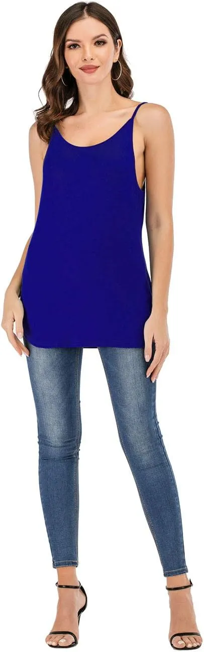 Women's Cute Criss Cross Back Tank Tops Loose Hollow Out Camisole Shirt