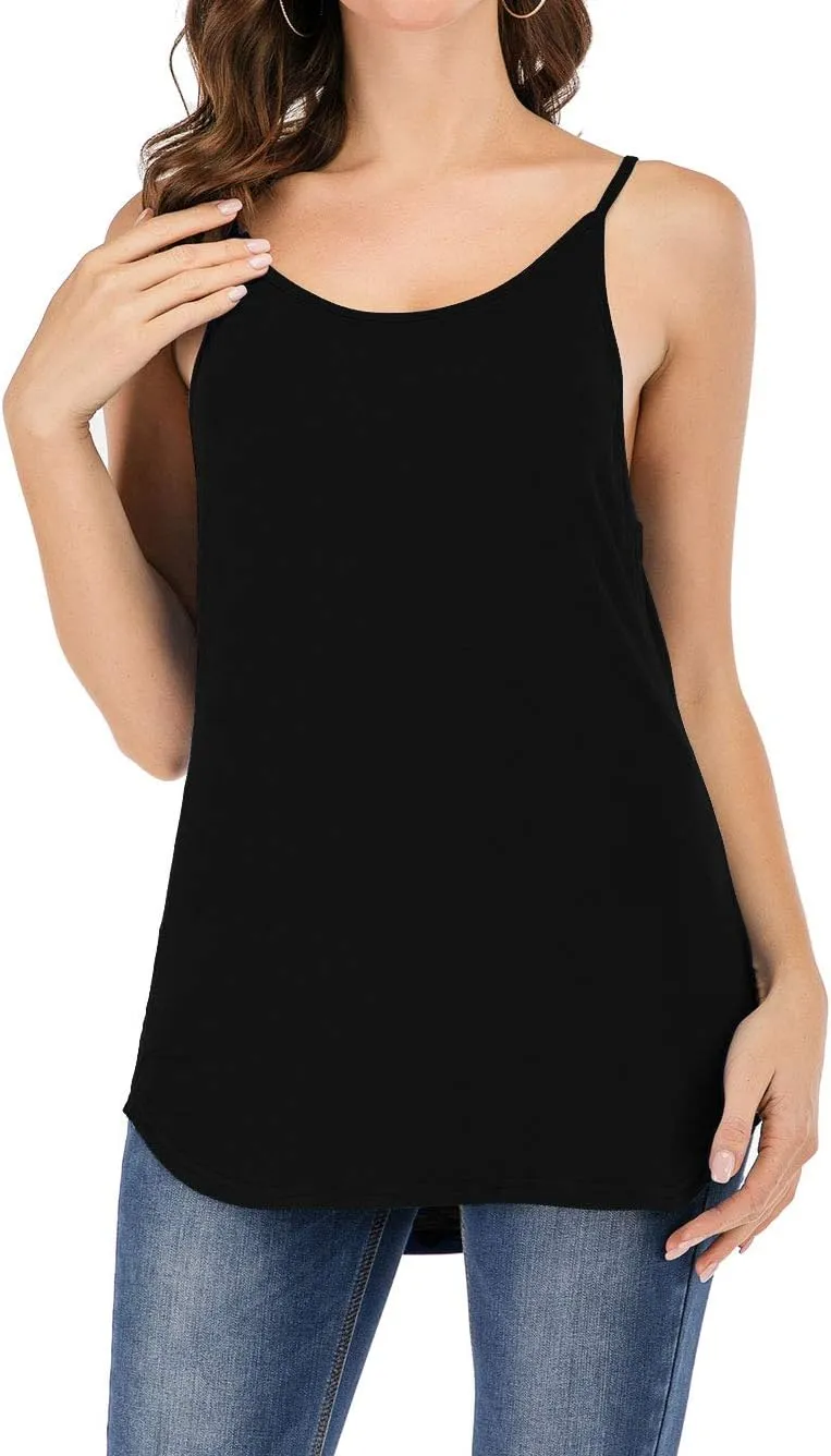 Women's Cute Criss Cross Back Tank Tops Loose Hollow Out Camisole Shirt