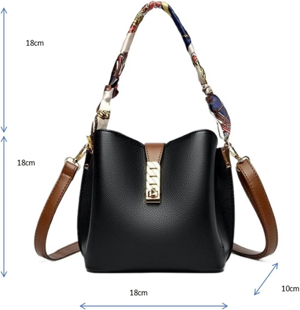 Women's Fashionable Ocean Bucket Handbag - Simple Shoulder Crossbody Bag for Everyday Use