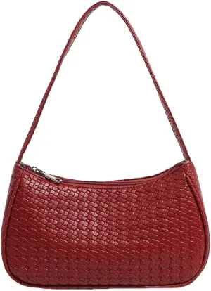 Womens Hobo Handbag Fashionable Woven Tote Bag 2025 Trendy Designer PU Leather Shoulder Bag Purse