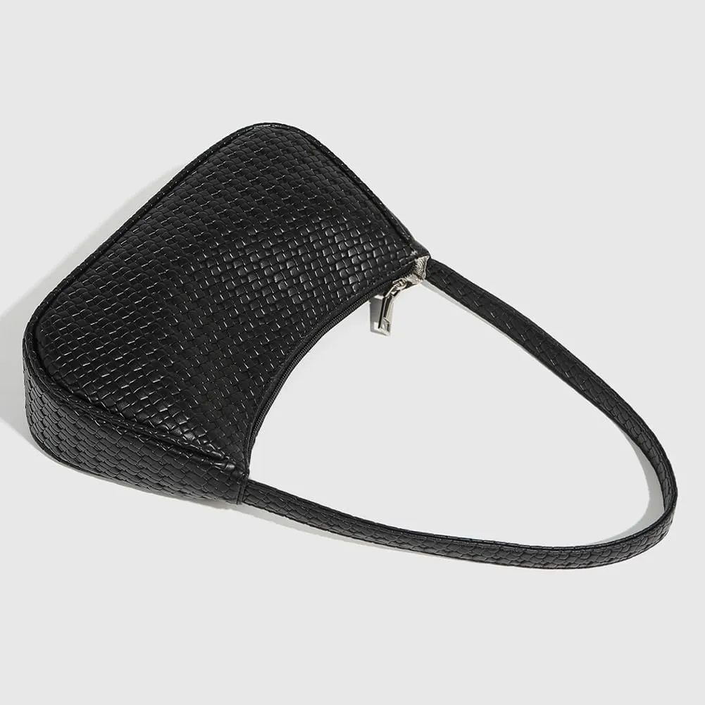Womens Hobo Handbag Fashionable Woven Tote Bag 2025 Trendy Designer PU Leather Shoulder Bag Purse