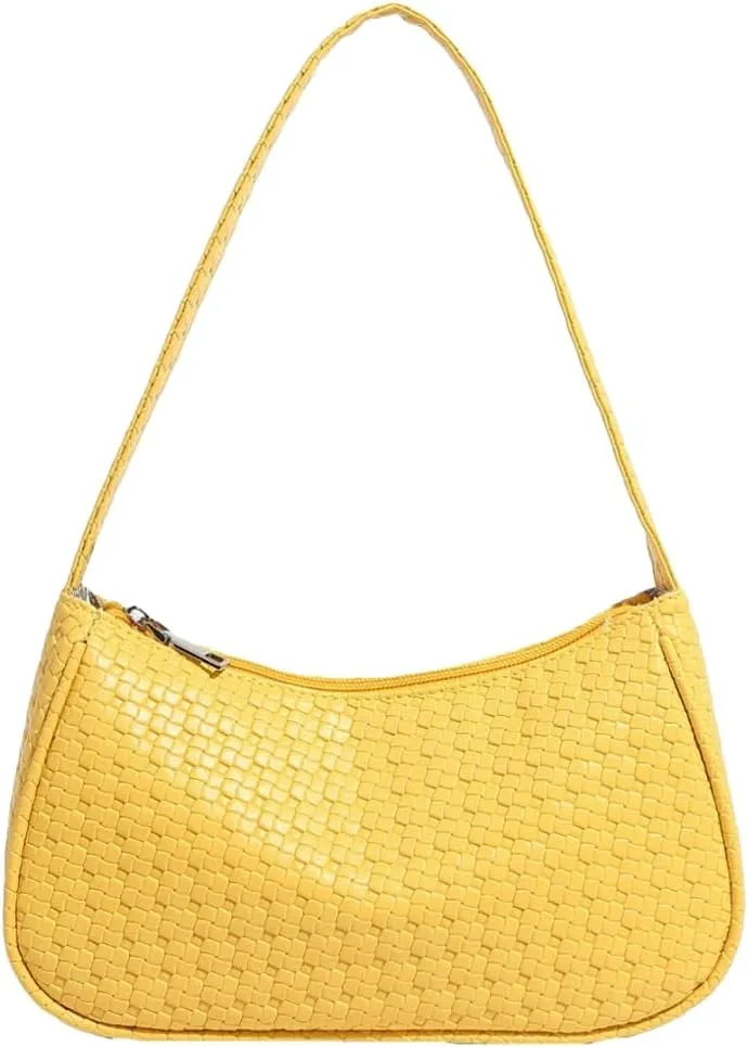 Womens Hobo Handbag Fashionable Woven Tote Bag 2025 Trendy Designer PU Leather Shoulder Bag Purse