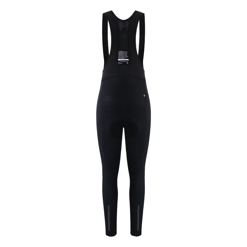 Women's Windproof Thermal Bib Tights PR-1 Black