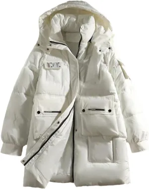 Women's Winter Jacket Thick Down Cotton Padded Bubble Coat Female Oversize Casual Loose Long Parka Woman Overcoat