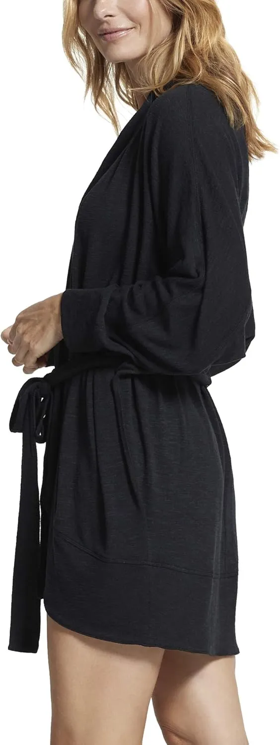 Yummie womens Slub Knit Lounge Cocoon Wrap Cardigan